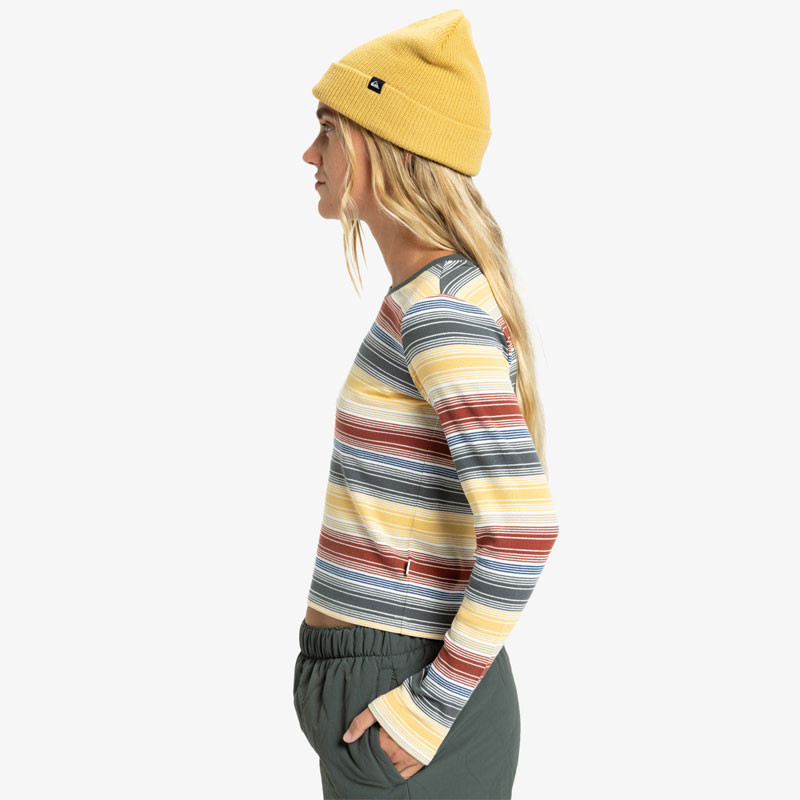 Camiseta Quiksilver: Sunday LS Tee (Rattan Stripe)