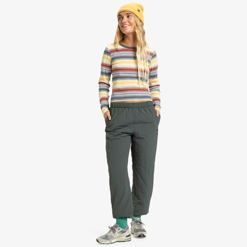 Camiseta Quiksilver: Sunday LS Tee (Rattan Stripe)