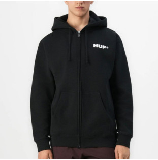 Sudadera HUF: All Caps FZ Hoodie (Black)