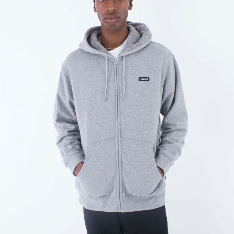 Chaqueta Hurley: Alps 20 Zip Hood (Heather Grey)