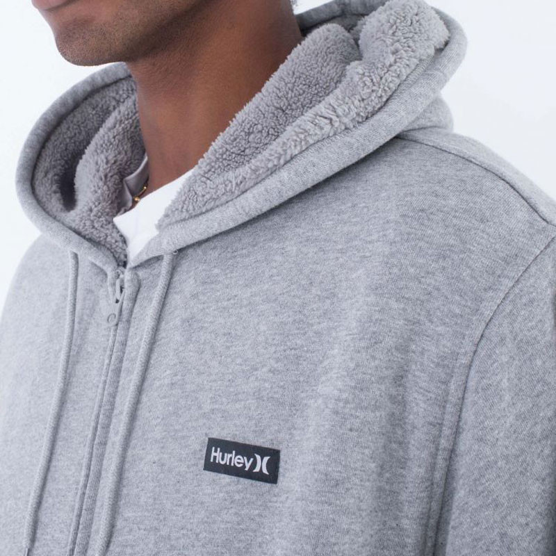 Chaqueta Hurley: Alps 20 Zip Hood (Heather Grey)