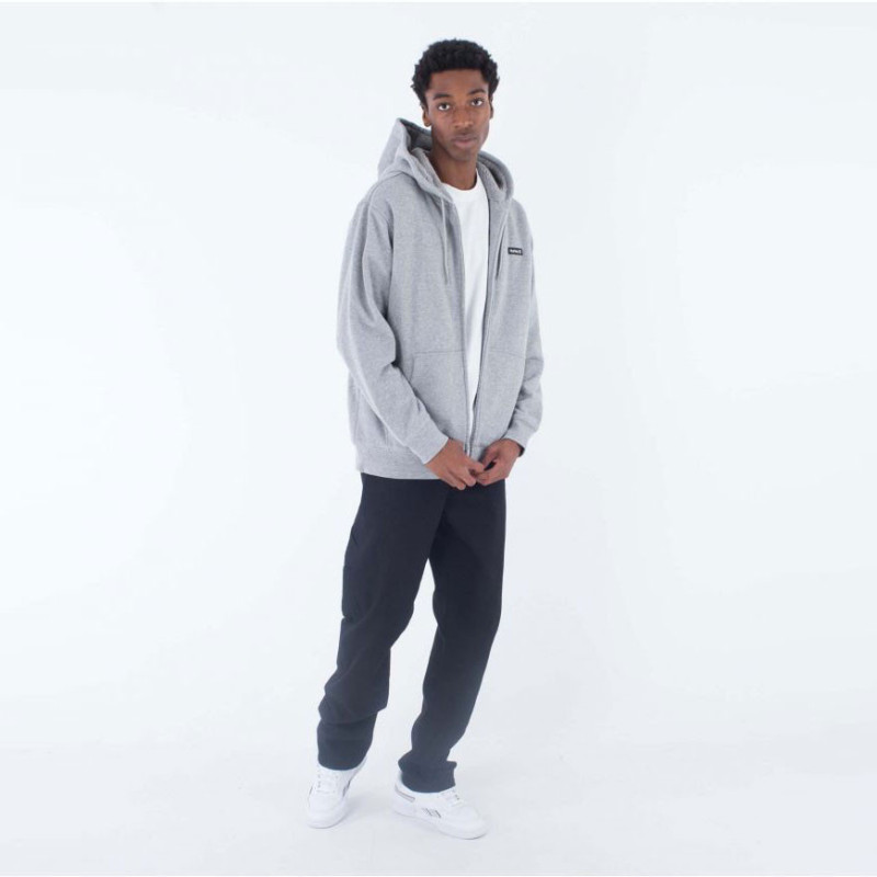 Chaqueta Hurley: Alps 20 Zip Hood (Heather Grey)