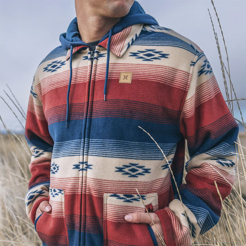 Chaqueta Hurley: Easy Rider Hooded Sherpa (Nightforce)