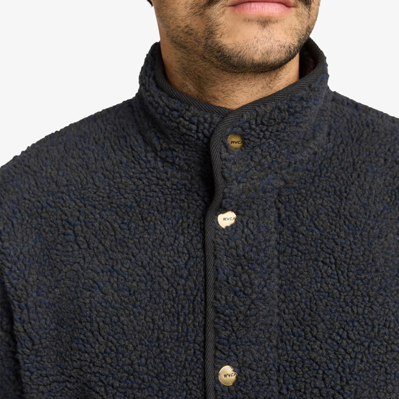 Chaqueta RVCA: Westwood Snap Flc (Moody Blue)