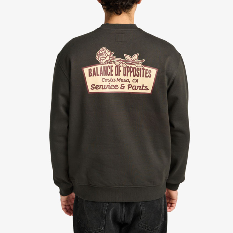 Sudadera RVCA: Rose Sign C (Pirate Black)