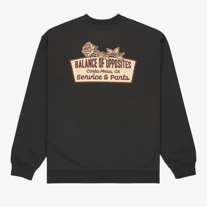 Sudadera RVCA: Rose Sign C (Pirate Black)