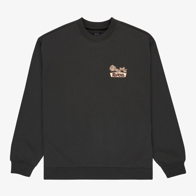 Sudadera RVCA: Rose Sign C (Pirate Black)