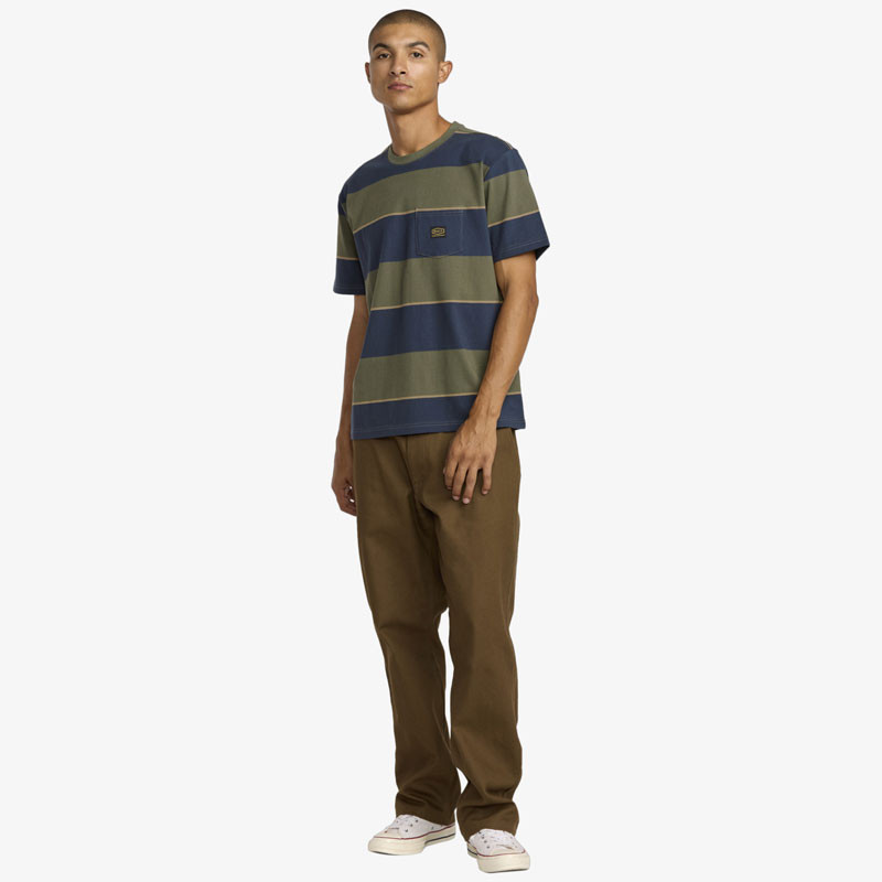 Camiseta RVCA: Dayshift Stripe (Moody Blue)