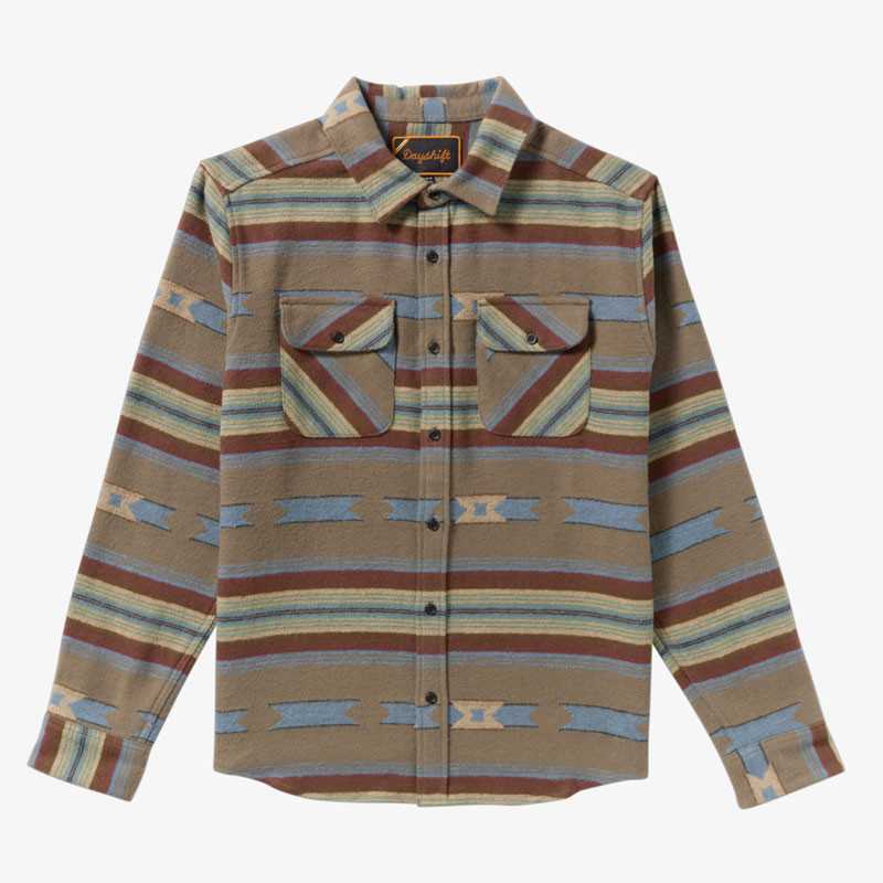 Camisa RVCA: Dayshift Blanket (Mushroom)