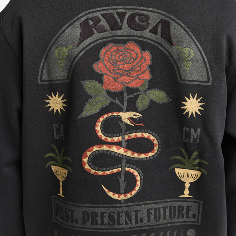 Sudadera RVCA: Roses Poster Hood (Black)