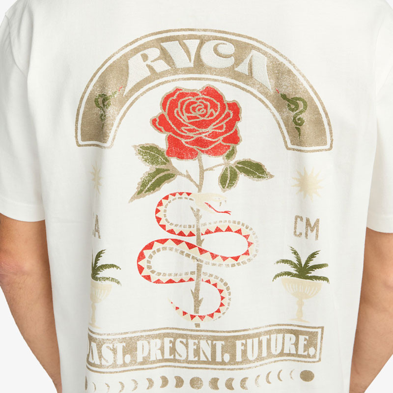 Camiseta RVCA: Roses Poster (Salt)