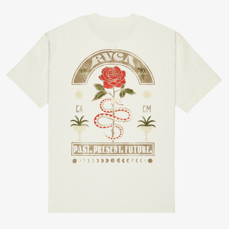 Camiseta RVCA: Roses Poster (Salt)