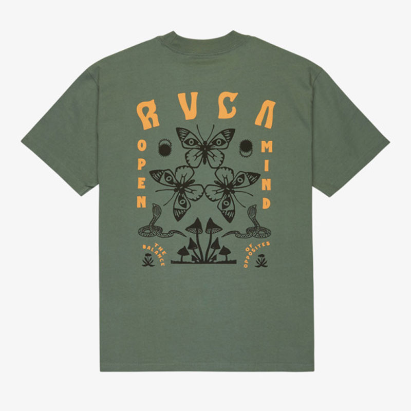 Camiseta RVCA: Butterfly Poster (Balsam Green)