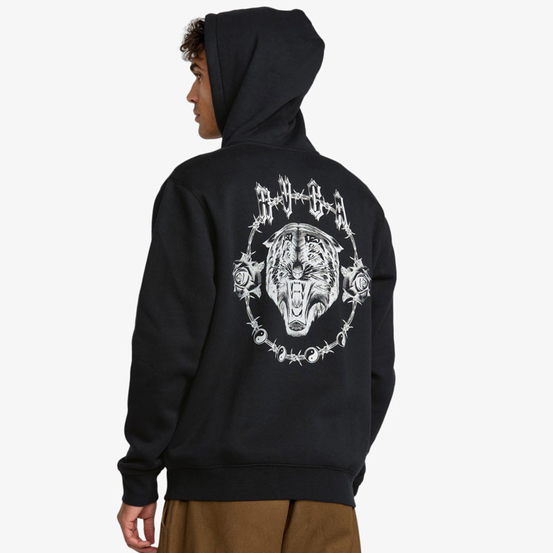 Sudadera RVCA: Benj Tiger Eyes Z (Black)