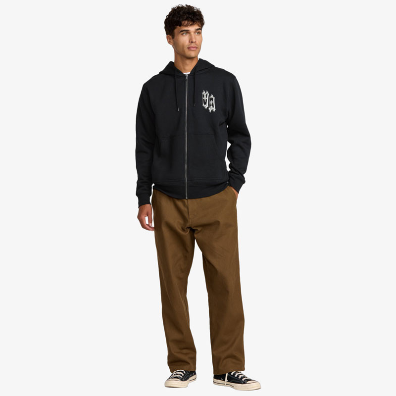 Sudadera RVCA: Benj Tiger Eyes Z (Black)