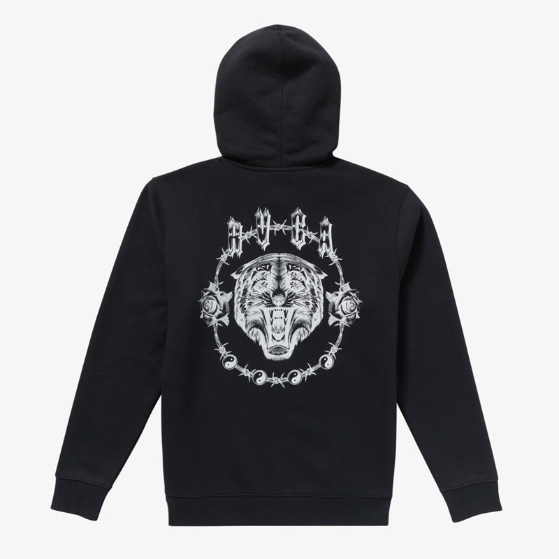 Sudadera RVCA: Benj Tiger Eyes Z (Black)