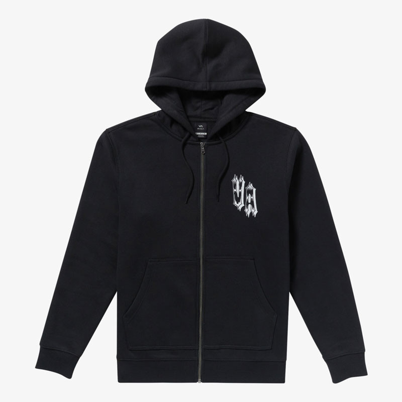 Sudadera RVCA: Benj Tiger Eyes Z (Black)