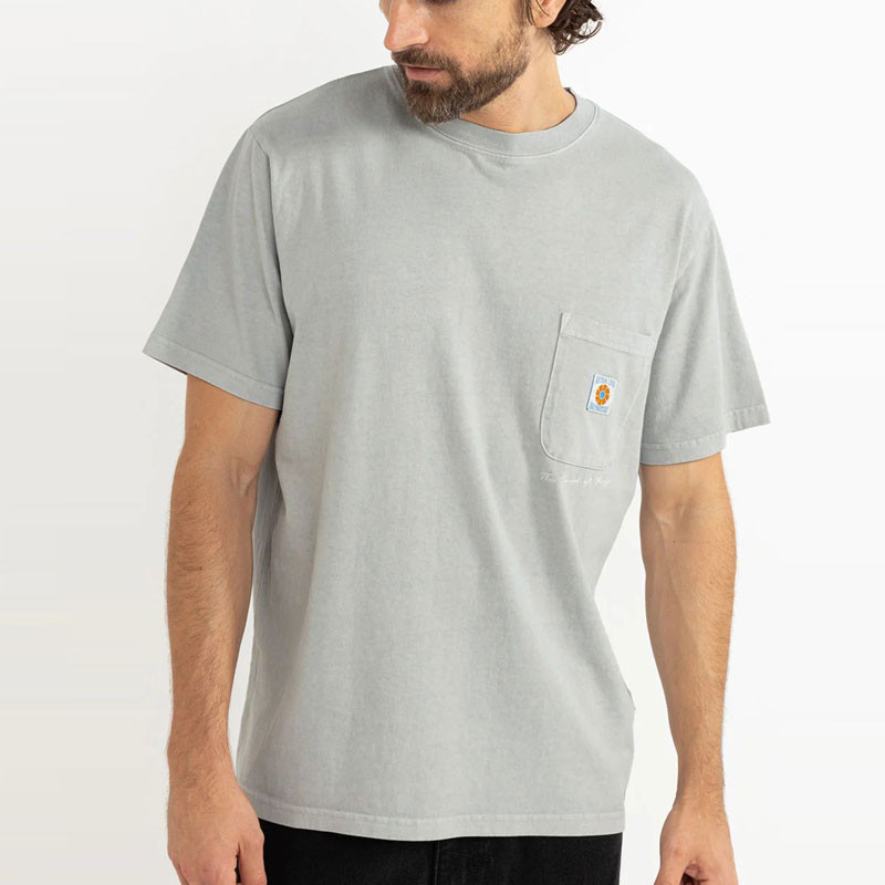 Camiseta Rhythm: Vintage Pocket SS T Shirt (Stone)