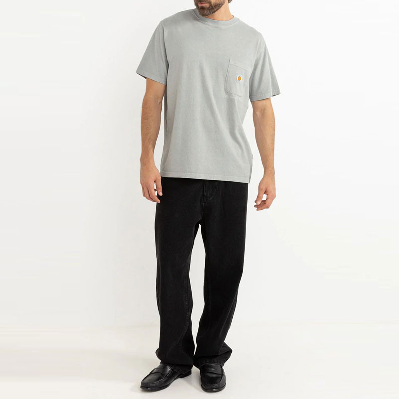 Camiseta Rhythm: Vintage Pocket SS T Shirt (Stone)