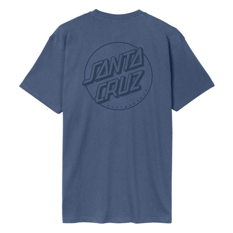 Camiseta Santa Cruz: Tonal Opus Dot Stripe T-Shirt (Hrtg Blue)