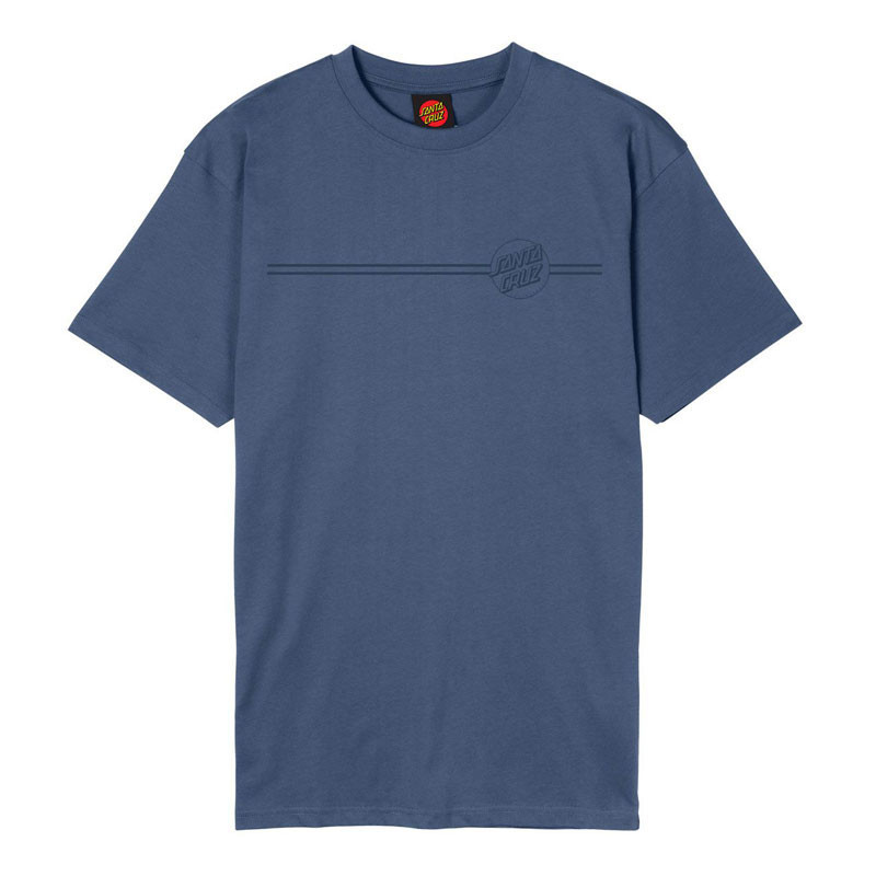 Camiseta Santa Cruz: Tonal Opus Dot Stripe T-Shirt (Hrtg Blue)
