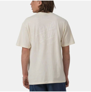 Camiseta Santa Cruz: Tonal Opus Dot Stripe T-Shirt (Unbleached)