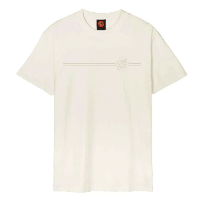 Camiseta Santa Cruz: Tonal Opus Dot Stripe T-Shirt (Unbleached)