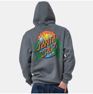 Sudadera Santa Cruz: Kendall End Of The Dot Hood (Storm Grey)