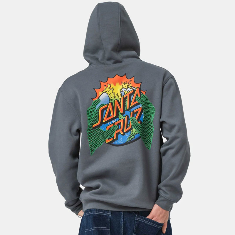 Sudadera Santa Cruz: Kendall End Of The Dot Hood (Storm Grey)