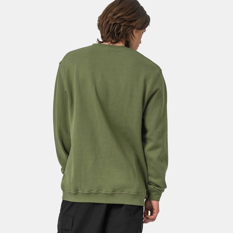 Sudadera Santa Cruz: Burnt Collegiate Crew (Dark Moss)