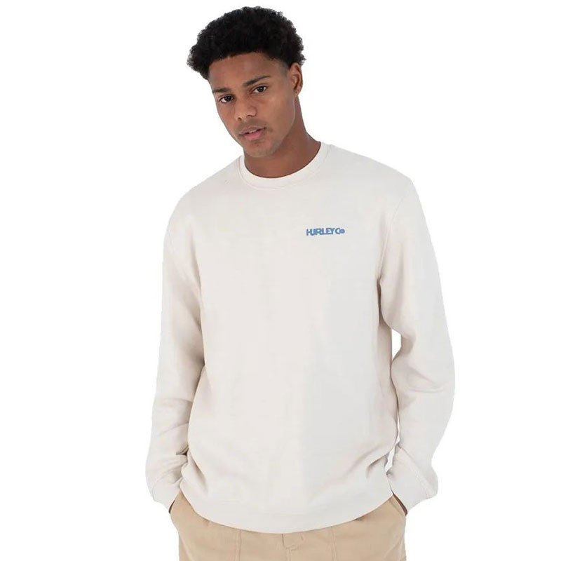 Sudadera Hurley: Graphic Slub Crew (Bone)
