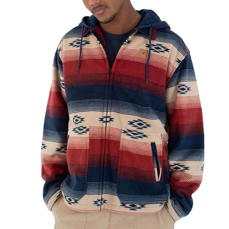 Chaqueta Hurley: Easy Rider Hooded Sherpa (Nightforce)