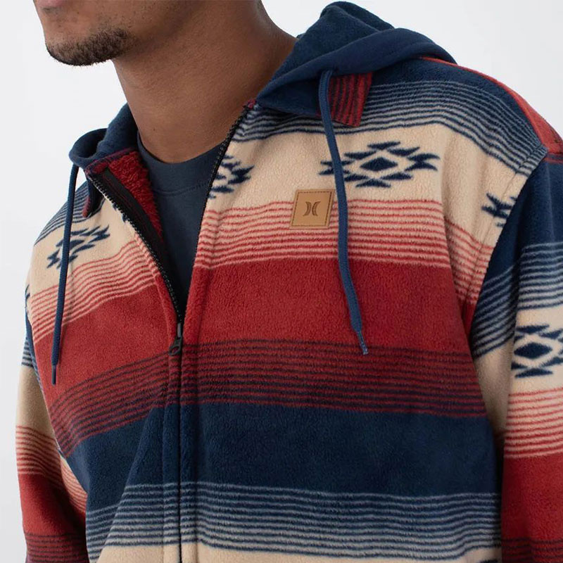 Chaqueta Hurley: Easy Rider Hooded Sherpa (Nightforce)