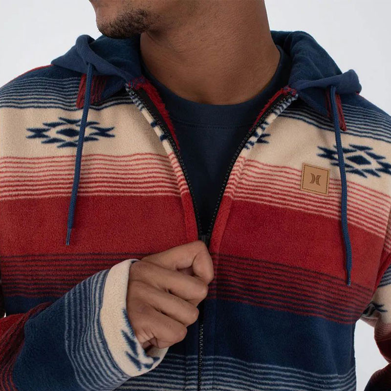 Chaqueta Hurley: Easy Rider Hooded Sherpa (Nightforce)