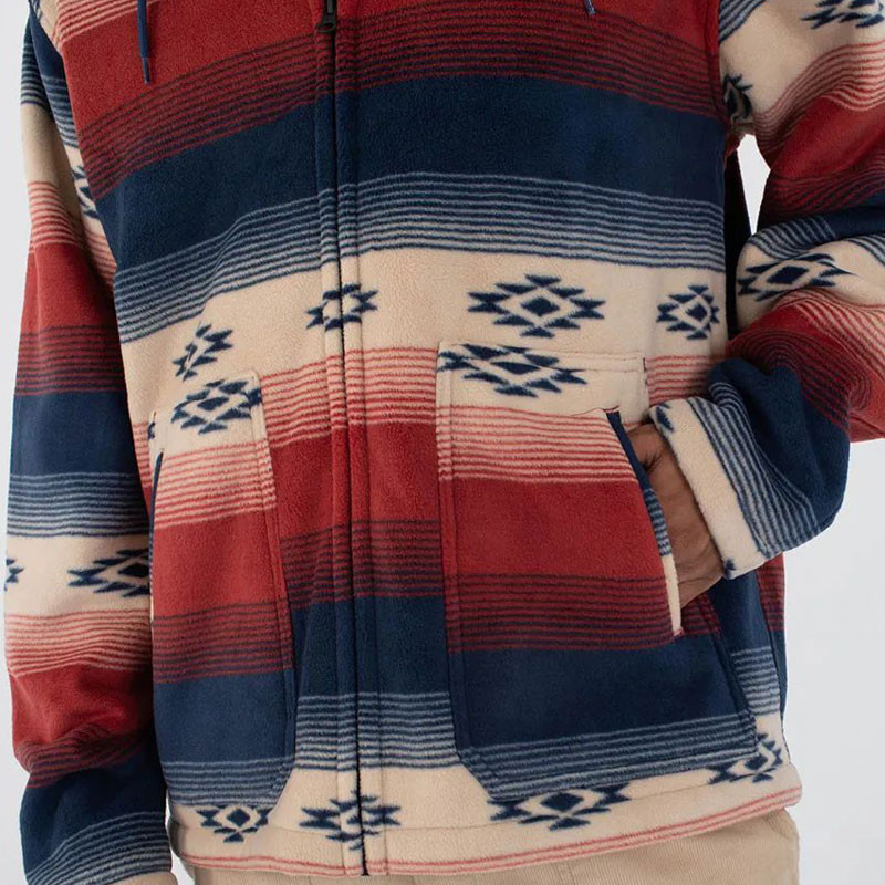 Chaqueta Hurley: Easy Rider Hooded Sherpa (Nightforce)