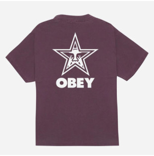 Camiseta Obey: Obey Bold Star (Pigment Plum Perfect)