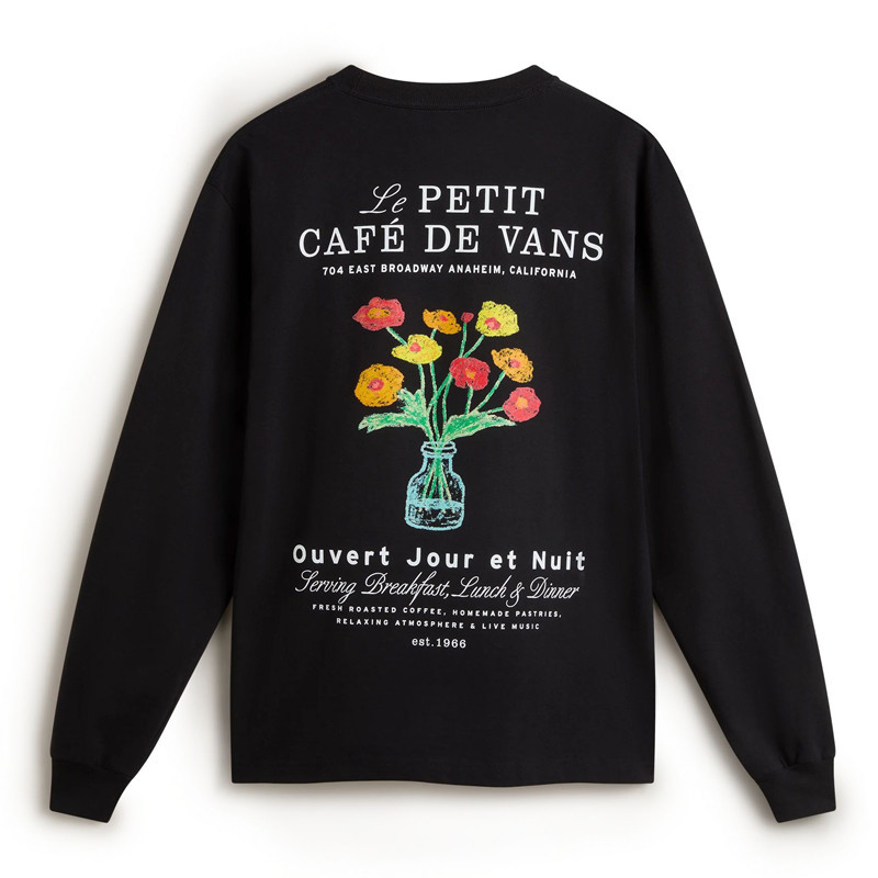 Camiseta Vans: Cafe Vans LS (Black)