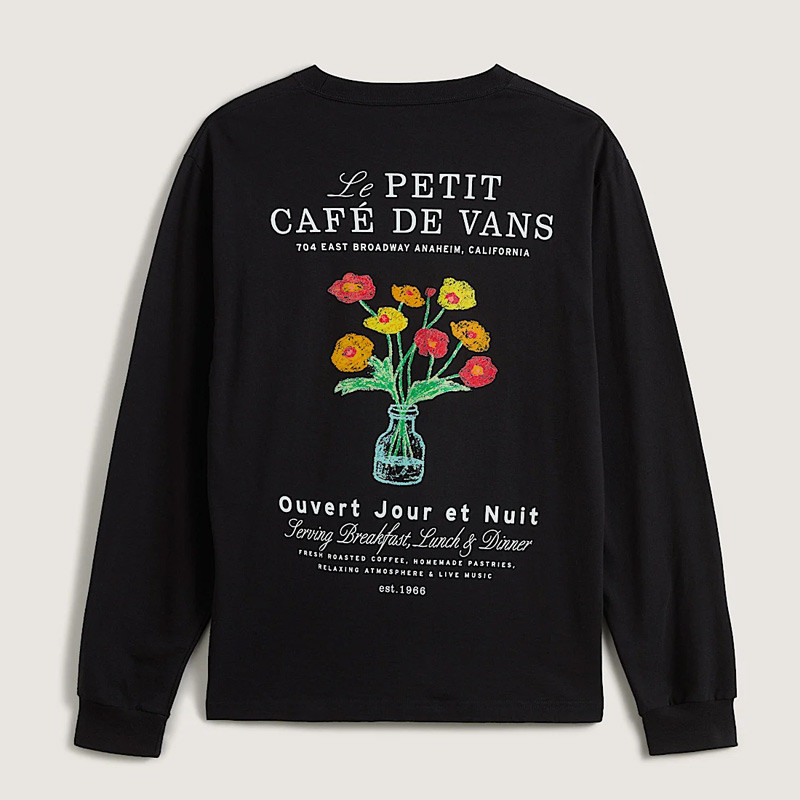 Camiseta Vans: Cafe Vans LS (Black)