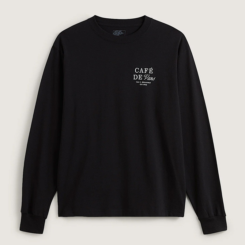 Camiseta Vans: Cafe Vans LS (Black)