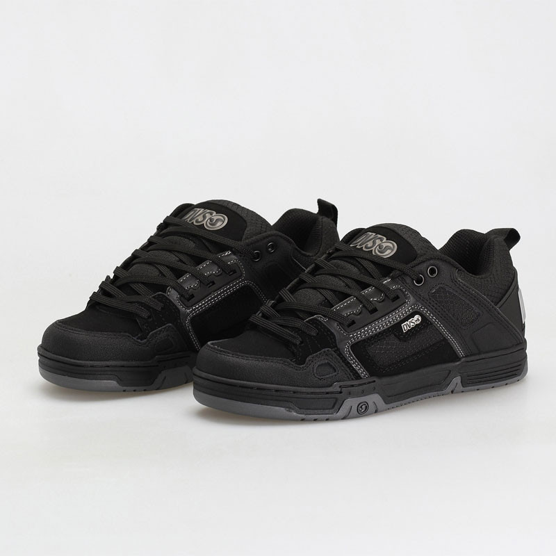 Zapatillas DVS: Comanche (Black Reflectv Charcoal Leather)