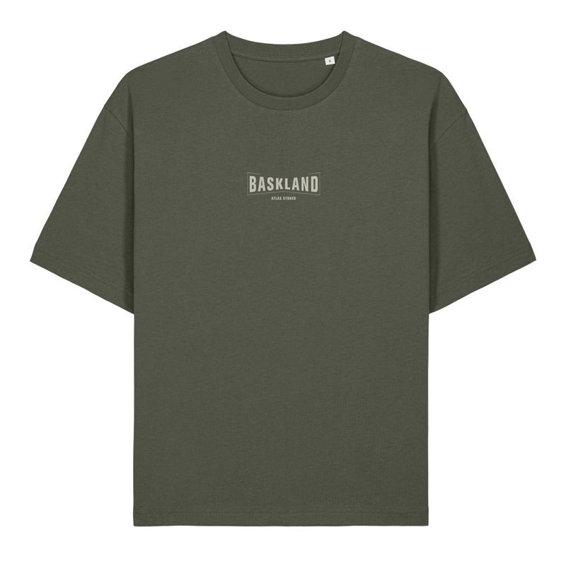 Camiseta Atlas: Baskland Boxy Tee (Khaki Stone)