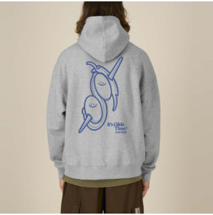 Sudadera Atlas: Gilda Boxy Hood (Heather Grey Blue)