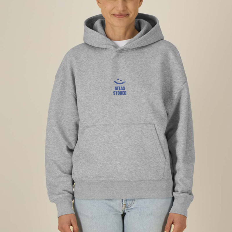 Sudadera Atlas: Gilda Boxy Hood (Heather Grey Blue)
