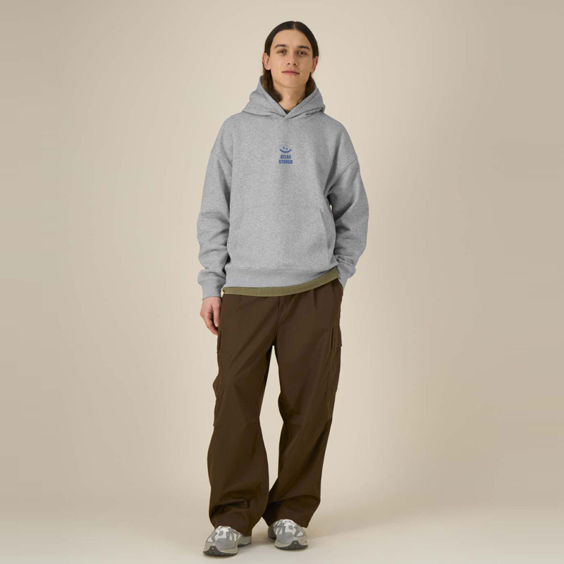 Sudadera Atlas: Gilda Boxy Hood (Heather Grey Blue)
