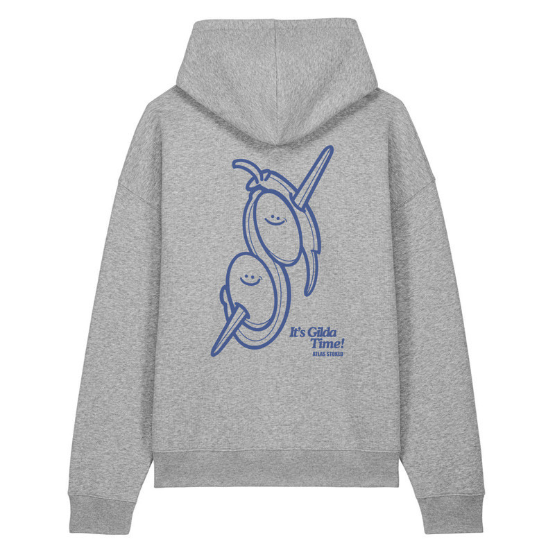 Sudadera Atlas: Gilda Boxy Hood (Heather Grey Blue)