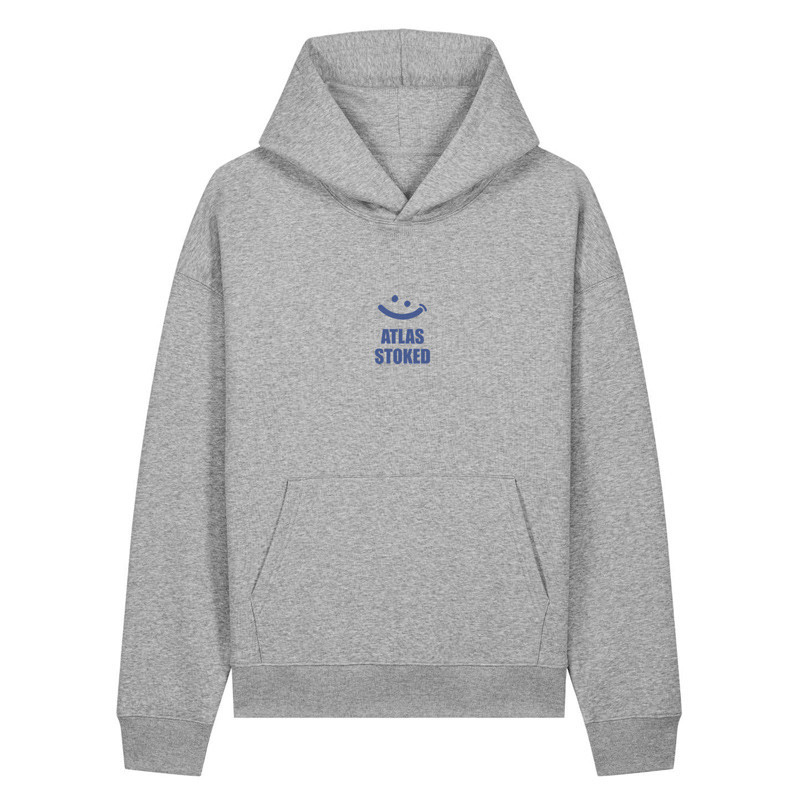 Sudadera Atlas: Gilda Boxy Hood (Heather Grey Blue)