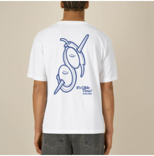 Camiseta Atlas: Gilda Boxy Tee (White Blue)