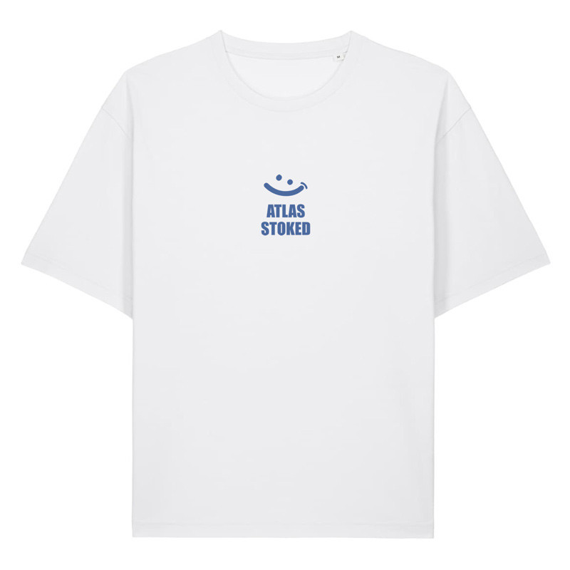 Camiseta Atlas: Gilda Boxy Tee (White Blue)