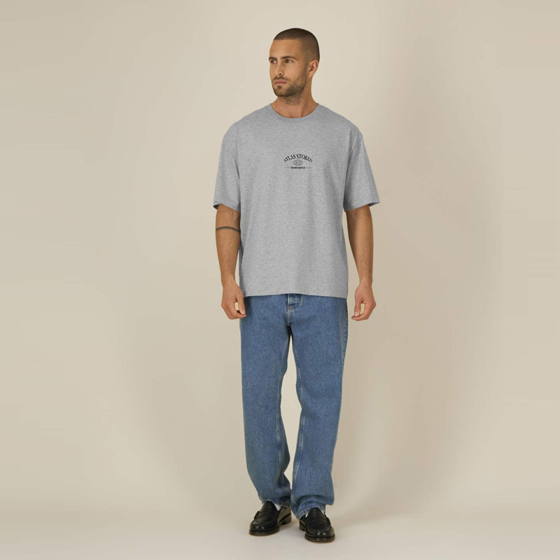 Camiseta Atlas: The Earth Boxy Tee (Heather Grey Black)