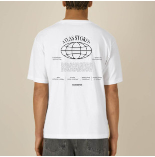 Camiseta Atlas: The Earth Boxy Tee (White Black)